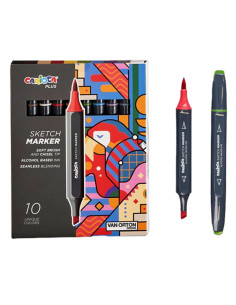 Coffret 10 Marqueurs Carioca Plus Sketch Marker