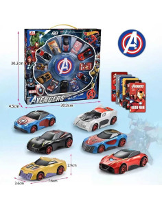 Coffret 12 Mini Voitures Super Héros