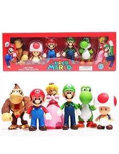 Coffret 6 Figurines Super Mario