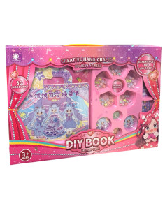 Coffret avec Kit Perles et Charms - Dress Up Book Princesse 3D