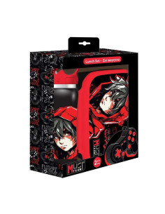 Coffret Boite à Goûter Alimentaire + Bouteille à Eau en Aluminium Must Team, Gamer
