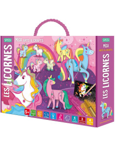 Coffret Créatif Les Licornes Mega Box Arts & Crafts - Sassi