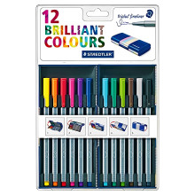 Coffret de 12 dans la Boîte Magique - STAEDTLER - Triplus® Fineliner -  334 MB12