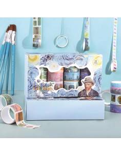 Coffret de 12 Rubans Adhésifs Van Gogh Artistiques