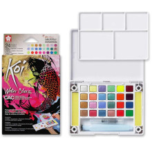 Coffret de Croquis de Poche Aquarelle Koi 24 Couleurs - Sakura
