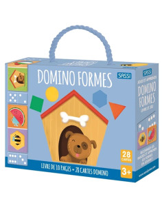 Coffret Domino Formes avec Livre + 28 Cartes - Sassi