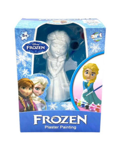 Coffret Frozen à Colorier, Kit Peinture en Plâtre Elsa