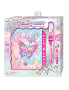 Coffret Journal Intime Avec Code Et Stylo, Papillon - Hot Focus