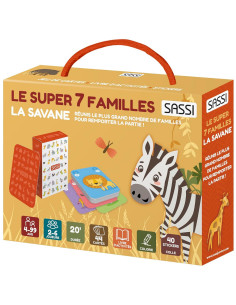 Coffret Le Super 7 Familles La Savane - Sassi