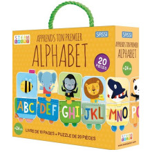 Coffret Livre Et Puzzle Apprends Ton Premier Alphabet - SASSI