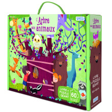 Coffret Livre Et Puzzle Géant L'arbre Aux Animaux - SASSI