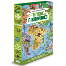Coffret Livre Et Puzzle Le Monde Des Dinosaures - SASSI