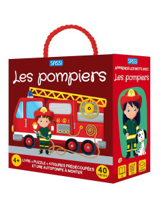 Coffret Livre + Puzzle + Figurines - Les Pompiers - Sassi
