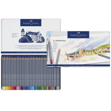 Coffret Métal de 36 Crayons Aquarellables, Faber-Castell