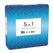 Coffret Métal Jeux 5en1 Collection Classique - Tactic