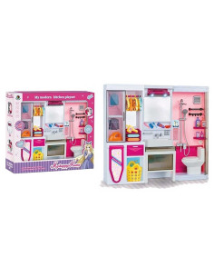 Coffret Maison de Poupée Cuisine & Salle de Bain, My Modern Kitchen Playset