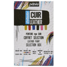 Coffret Peinture Sélection, Setacolor Cuir - Pébéo