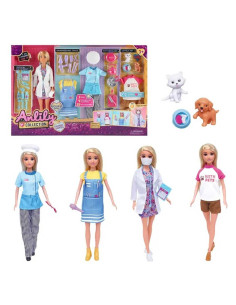 Coffret Poupée Multi Professions Métiers & Animaux - Coffret Anlily