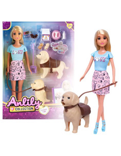 Coffret Poupée - Promenade avec son Chiot - Anlily Collection