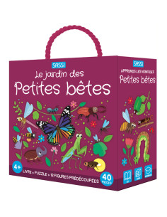 Coffret Puzzle + Livre et Figurines Le Jardin des Petites Bêtes - Sassi