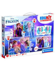 Coffret Puzzle + Mémo + Cubes, La Reine des Neiges - Clementoni