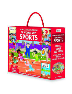 Coffret Puzzle Voyage, Découvre, Explore Le Monde Des Sports - SASSI