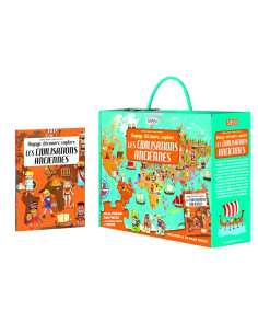 Coffret Puzzle Voyage, Decouvre, Explore. Les civilisations anciennes