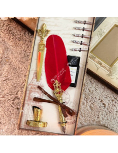 Coffret Stylo Plume Rétro Elégant Style