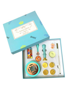 Coffret Tampons à Cire, Bleu et Rose