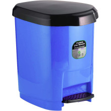Corbeille à Papier Avec Pédale Bleu 9 Litres, ARK - Réf.1380
