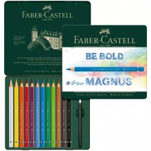 Crayon Aquarellable Albrecht Dürer Magnus, Boite Métal 12pcs - Faber Castell
