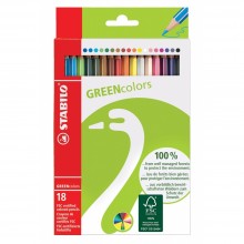 Crayon de couleur Greencolors 18/18 Stabilo