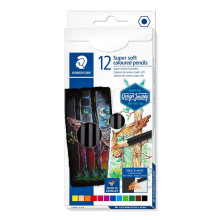 Crayon de couleur super doux - STAEDTLER - 12/18 NOIR et Blanc