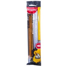 CRAYON NOIR N°2 MAPED BLISTER X 3