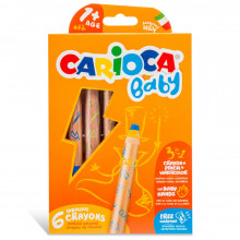 Crayons 3en1 + Tallie Crayon Baby, 6 pcs - Carioca