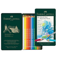 Crayons Aquarellable Albrecht Dürer, Boite Métal 12pcs - Faber Castell