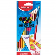 Crayons Bicolores Color'Peps Duo Colors 12pcs - Maped