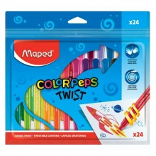 CRAYONS CIRE MAPED TWIST P24 860624