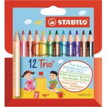 CRAYONS COUL STABILO 12/9 TRIO