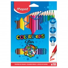 Crayons Couleurs Color'Peps Star 18pcs - Maped