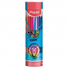 Crayons Couleurs Résine Color'Peps Strong Tube Métal 36pcs - Maped