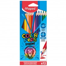 Crayons Couleurs Résine Colors'Peps Strong 12pcs - Maped