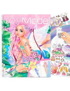 Create Your TopModel Album De Coloriage Stickers Fantasy - Depesche