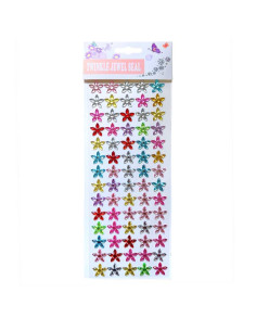 Cristaux Autocollants Fleur Pour Cheveux, Corps Ou Ongles
