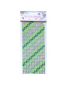 Cristaux Autocollants Rond, Say It In Crystals