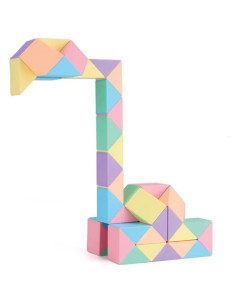 Cube Magique Créatif Articulé Pastel, 24pcs