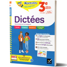 Dictées 3ème - Spécial Brevet - 14/15ans - Chouette t'accompagne - HATIER