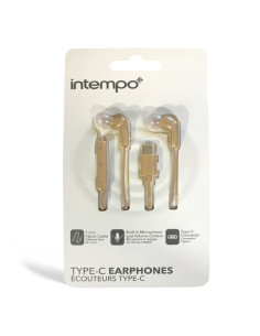 Écouteurs Intempo avec Connecteur Type-C, Beige - Intempo