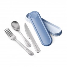 Ensemble de 3 Couverts MAPED Picnik Adulte, Bleu - Réf.870403