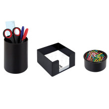Ensemble de Bureau en Plastique 3 pcs, Noir - ARK